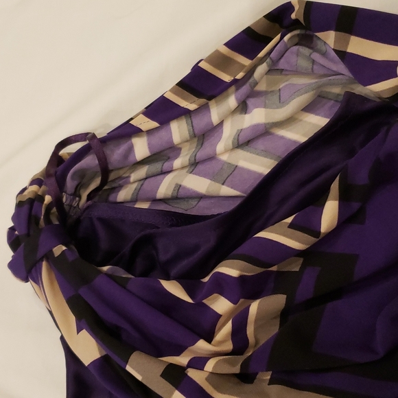 Jessica Simpson Purple,Tan & Black Dress size:M - Picture 14 of 15